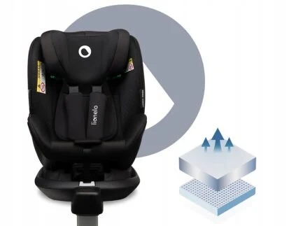 Lionelo Antoon I-Size Κάθισμα Αυτοκινήτου 40-105 Cm Isofix Black 5902581659323