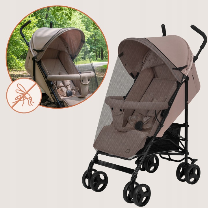 Lionelo Elia Βρεφικό Καρότσι Μπαστούνι Beige Taupe