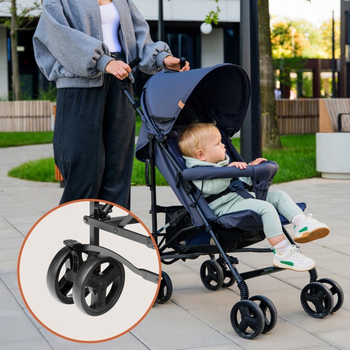 Lionelo Elia Βρεφικό Καρότσι Μπαστούνι Brown Chocolate