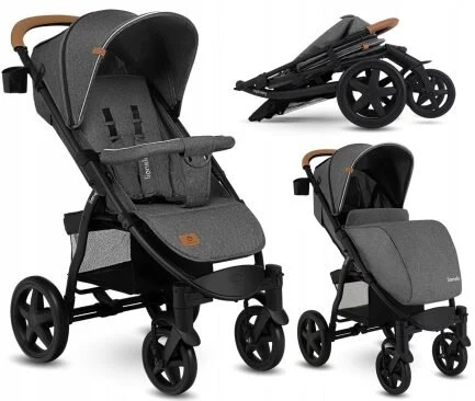 Lionelo Annet Plus Βρεφικό Καρότσι Έως 22Kg Concrete