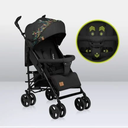 Lionelo Irma Βρεφικό Καρότσι Μπαστούνι Black Dark Gray 5902581655677