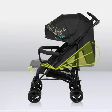 Lionelo Irma Βρεφικό Καρότσι Μπαστούνι Black Dark Gray 5902581655677