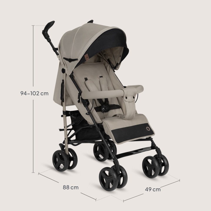 Lionelo Irma Καρότσι Μπαστούνι Beige Sand