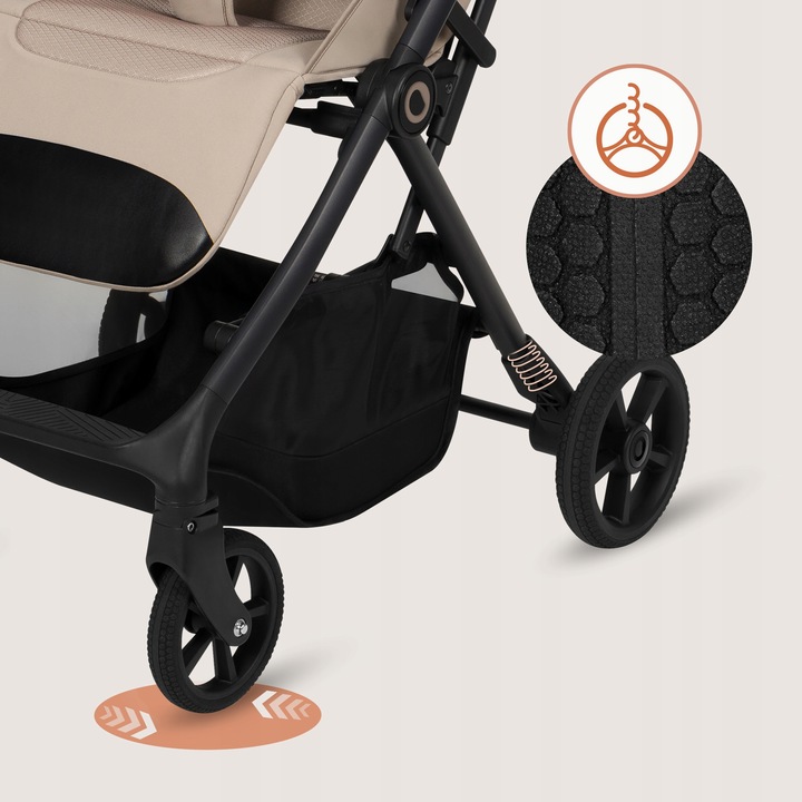 Lionelo Tansi Καρότσι Ταξιδίου Έως 22Kg Beige Sand