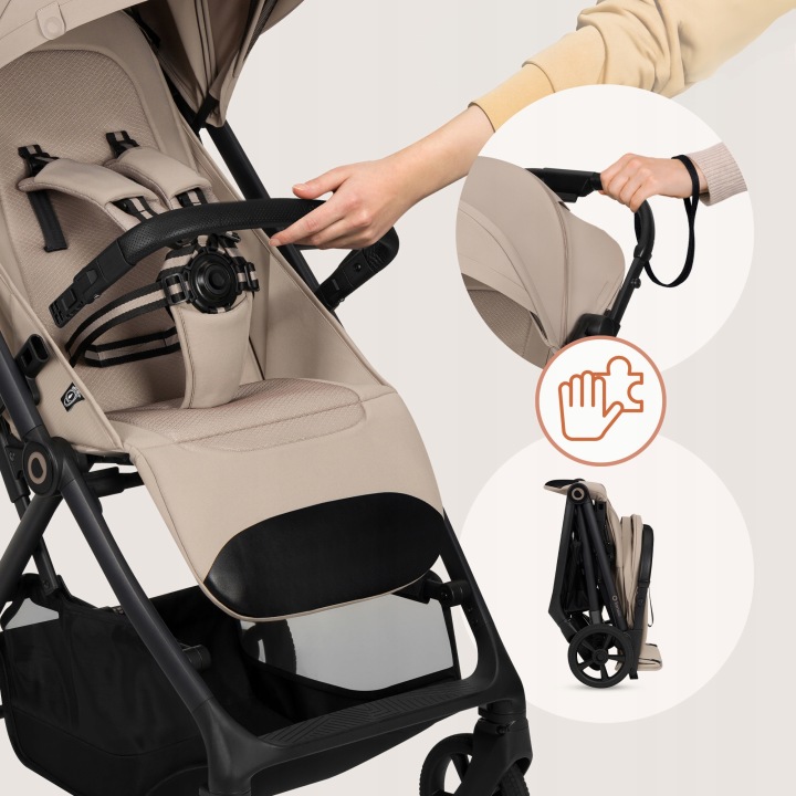 Lionelo Tansi Καρότσι Ταξιδίου Έως 22Kg Beige Sand