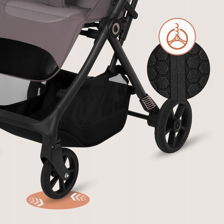 Lionelo Tansi Καρότσι Ταξιδίου Έως 22Kg Beige Taupe