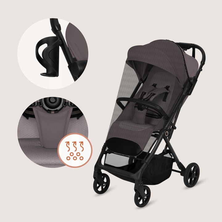 Lionelo Tansi Καρότσι Ταξιδίου Έως 22Kg Beige Taupe