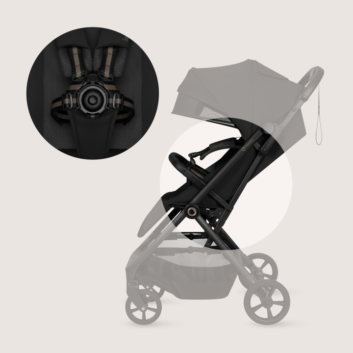Lionelo Tansi Καρότσι Ταξιδίου Έως 22Kg Black Onyx