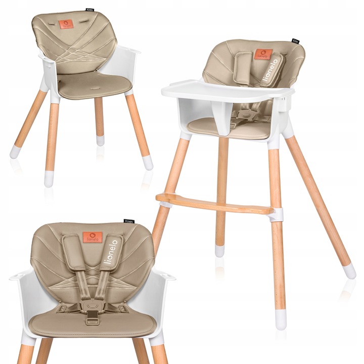 Lionelo Koen Καρεκλάκι Φαγητού 2 Σε 1 Beige Sand