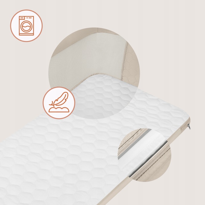 Lionelo Jodie Λίκνο Συγκοίμησης Beige Cream