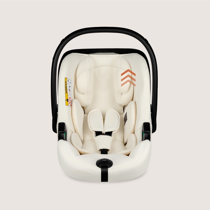 Lionelo Astrid Set Kάθισμα Aυτοκινήτου 40-87Cm I-Size & Βάση Isofix Beige Cream