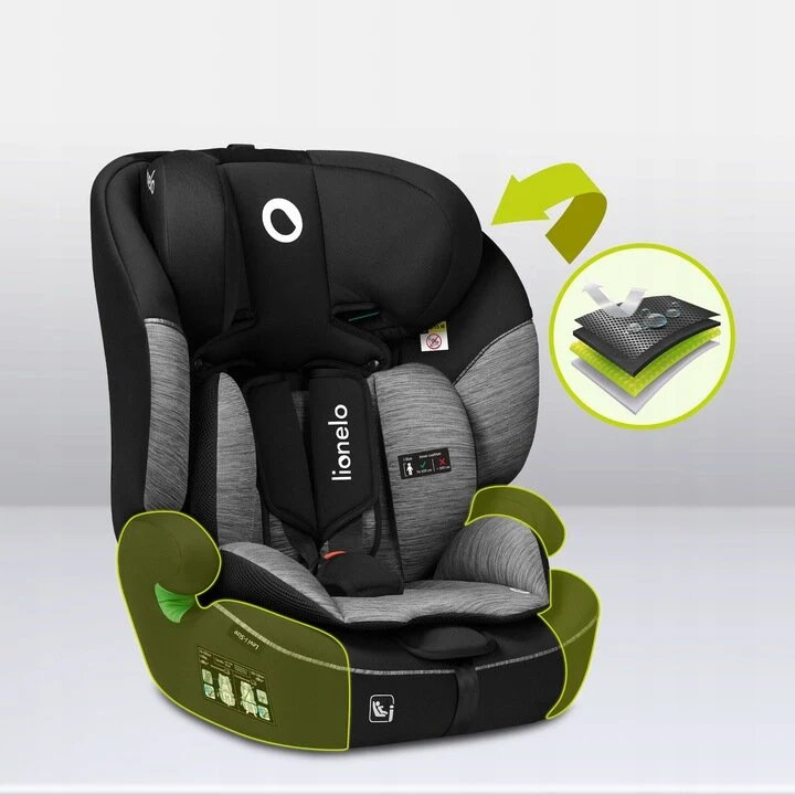 Lionelo Levi One I-Size Κάθισμα Αυτοκινήτου 9-36Kg Black Carbon
