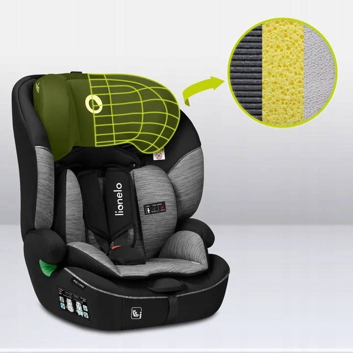 Lionelo Levi One I-Size Κάθισμα Αυτοκινήτου 9-36Kg Black Carbon
