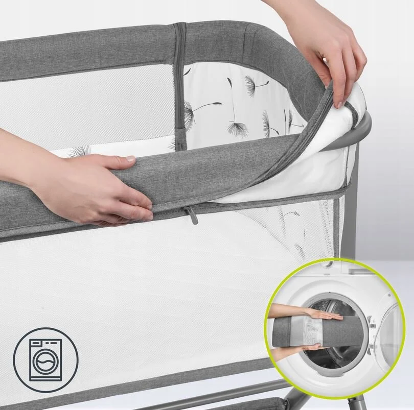 Lionelo Leonie Plus Λίκνο Συγκοίμησης Gray Silver
