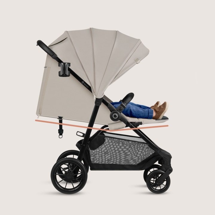 Lionelo Emerald Καρότσι Ταξιδίου Έως 22Kg Beige Sand