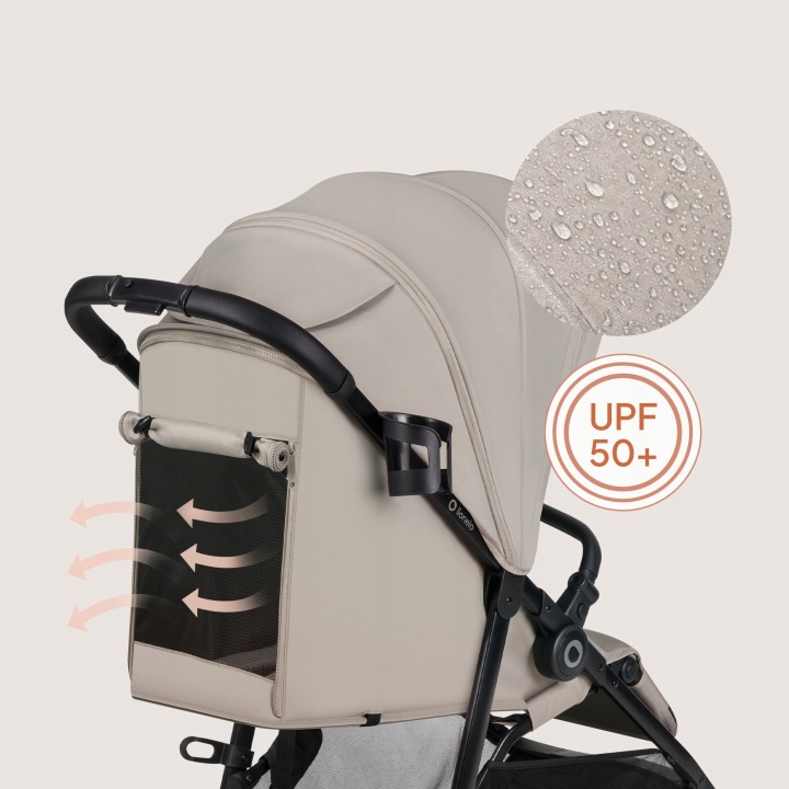 Lionelo Emerald Καρότσι Ταξιδίου Έως 22Kg Beige Sand