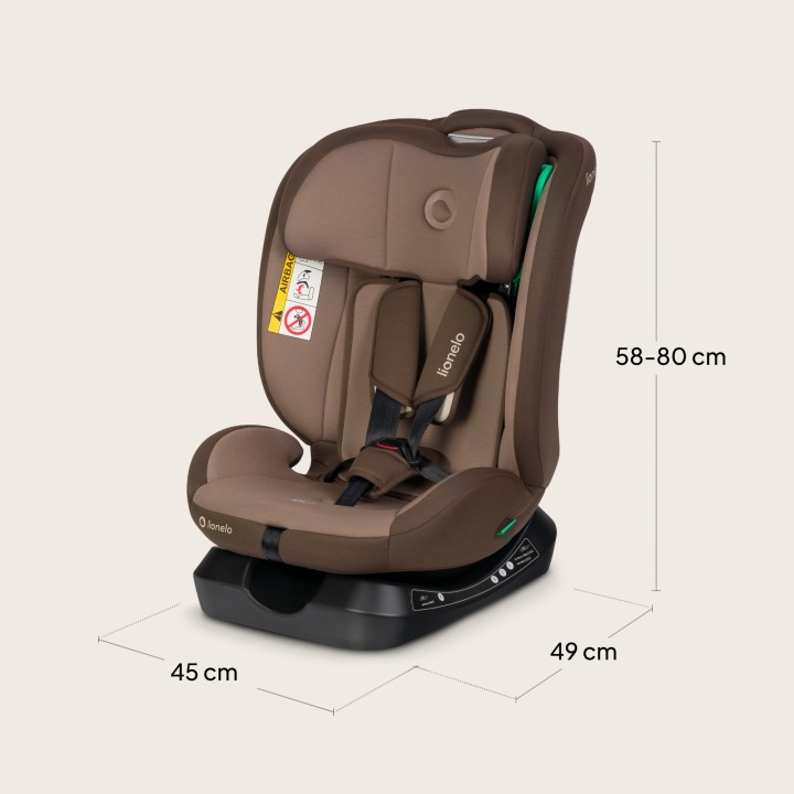 Lionelo Aart I-Size Κάθισμα Αυτοκινήτου 40-150Cm Beige Chocolate
