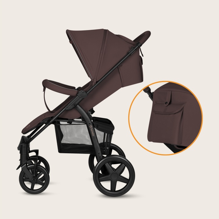 Lionelo Annet Plus Βρεφικό Καρότσι Έως 22Kg Brown Chocolate