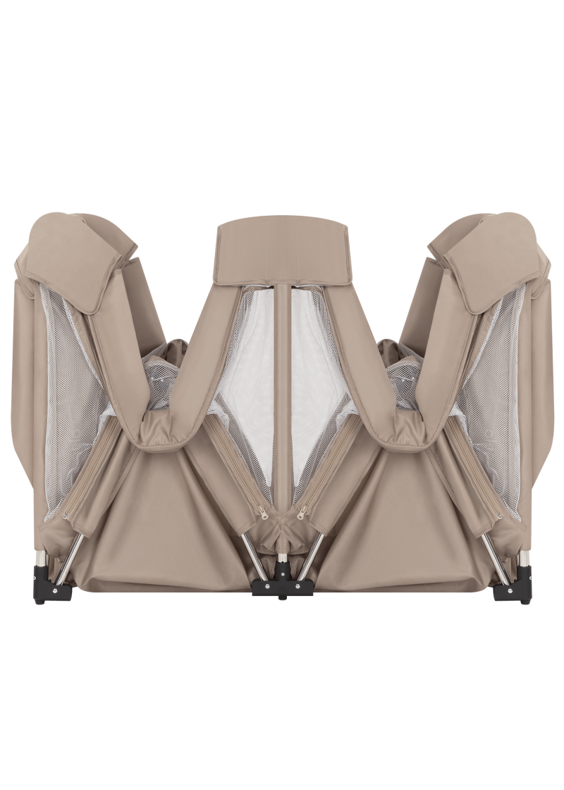 Lionelo Florence Xl Easy Fold Πάρκο 180X200Cm Beige Sand