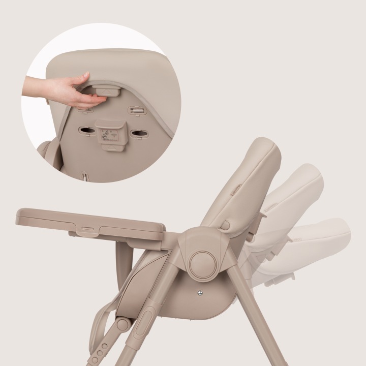 Lionelo Linn Plus Καρεκλάκι Φαγητού Beige Taupe