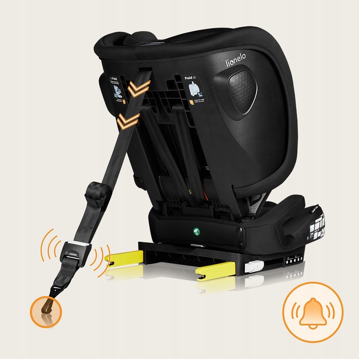 Lionelo Nelly I-Size Isofix Κάθισμα Αυτοκινήτου 76-150Cm/9-36Kg Black Carbon
