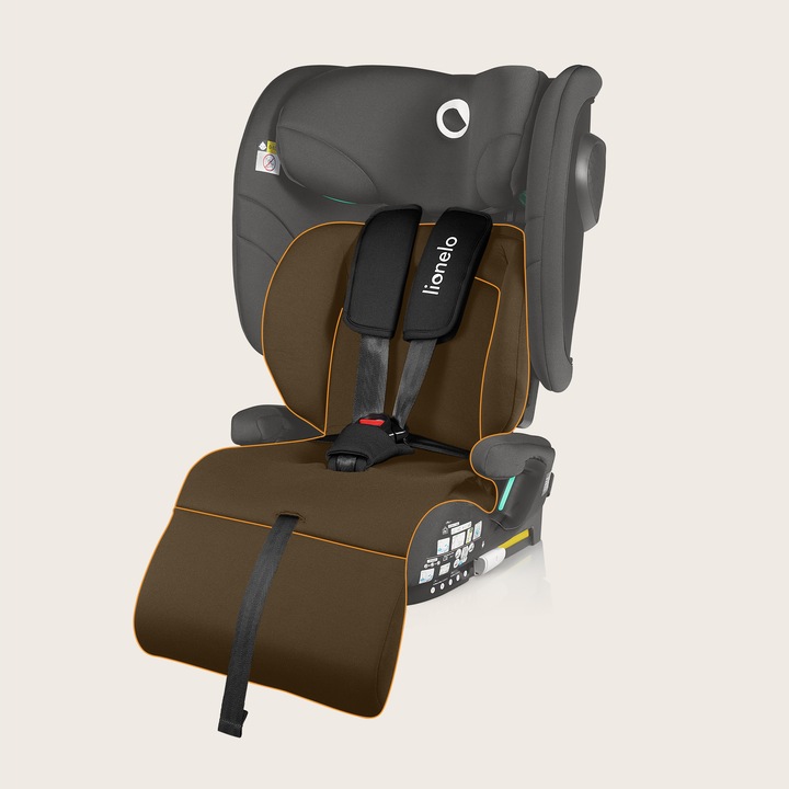 Lionelo Nelly I-Size Isofix Κάθισμα Αυτοκινήτου 76-150Cm/9-36Kg Black Carbon