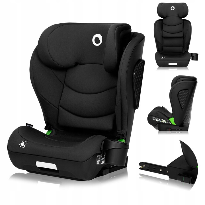 Lionelo Neal I-Size Isofix Κάθισμα Αυτοκινήτου 100-150 Cm Black Carbon
