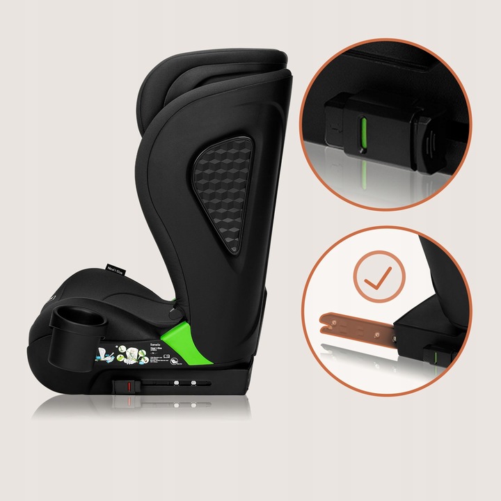 Lionelo Neal I-Size Isofix Κάθισμα Αυτοκινήτου 100-150 Cm Black Carbon