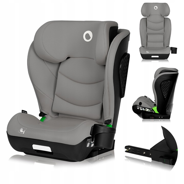 Lionelo Neal I-Size Isofix Κάθισμα Αυτοκινήτου 100-150 Cm Gray Concrete