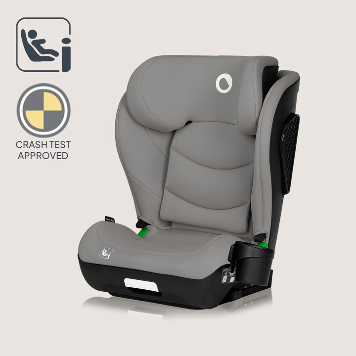 Lionelo Neal I-Size Isofix Κάθισμα Αυτοκινήτου 100-150 Cm Gray Concrete