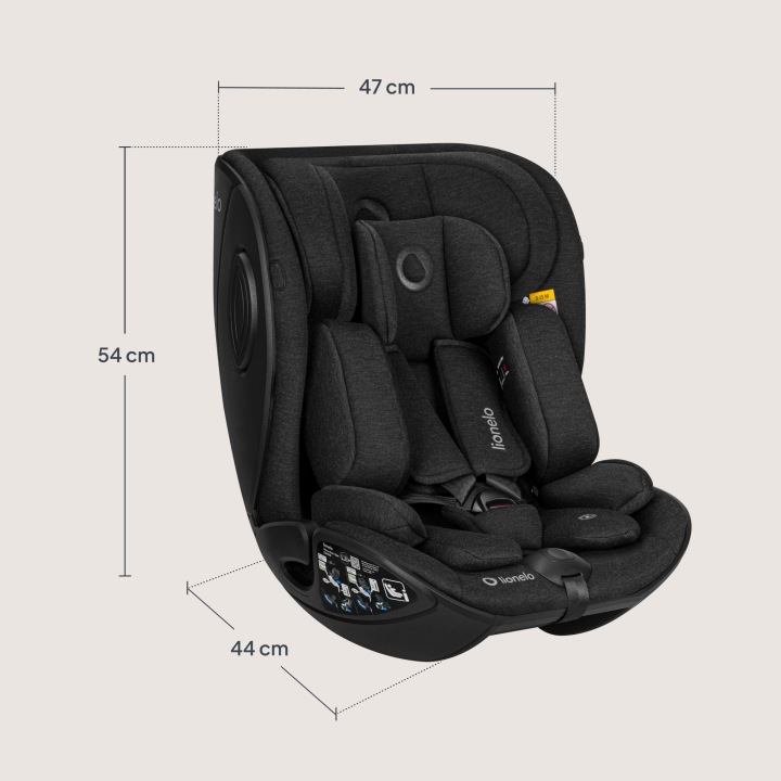 Lionelo Moxie Next i-Size κάθισμα αυτοκινήτου 40-105 cm black