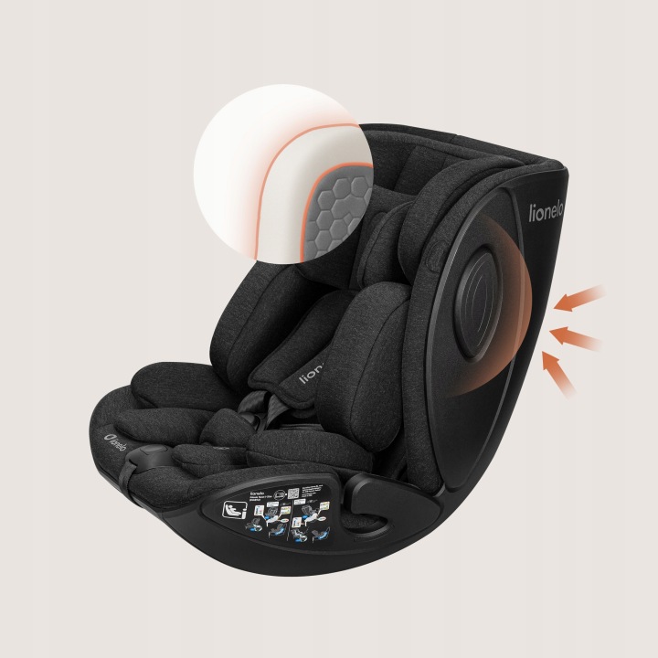Lionelo Moxie Next i-Size κάθισμα αυτοκινήτου 40-105 cm black