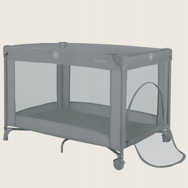 Lionelo Amelie Παρκοκρέβατο 1 Επιπέδoυ Gray Concrete