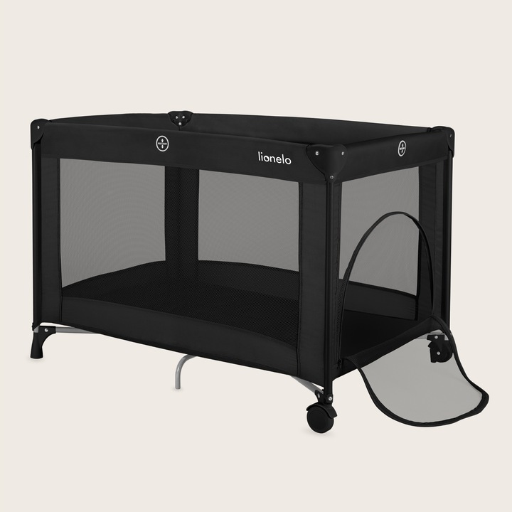 Lionelo Amelie Παρκοκρέβατο 1 Επιπέδoυ Black Carbon