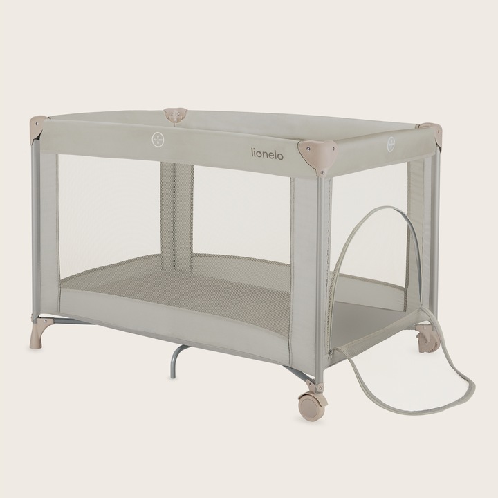 Lionelo Amelie Παρκοκρέβατο 1 Επιπέδoυ Beige Sand