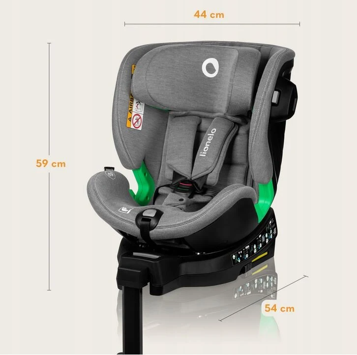 Lionelo Harmony i-Size κάθισμα αυτοκινήτου 40-150 cm isofix Beige Sand Bamboo