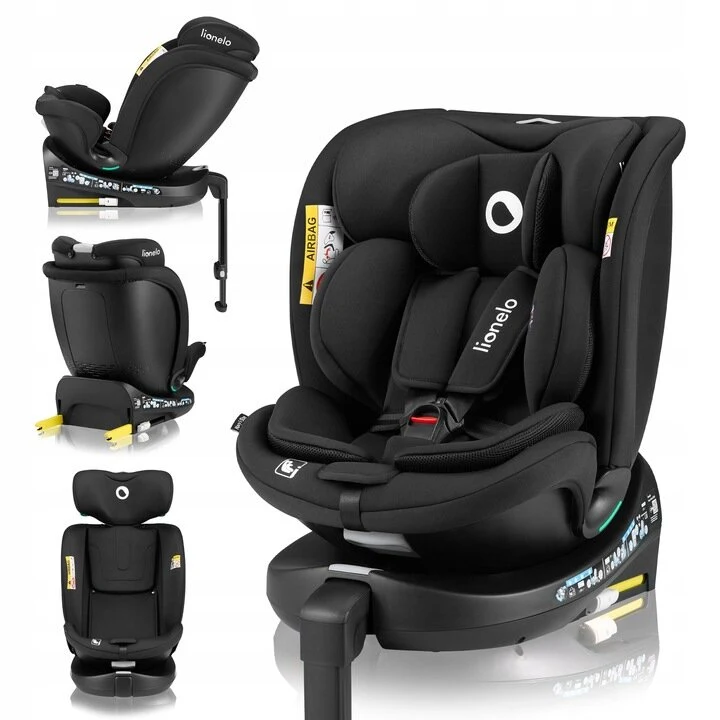 Lionelo Navy i-Size κάθισμα αυτοκινήτου 40-150 cm isofix Black Tirquase