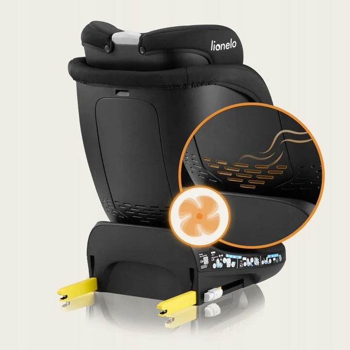 Lionelo Navy i-Size κάθισμα αυτοκινήτου 40-150 cm isofix Black Tirquase