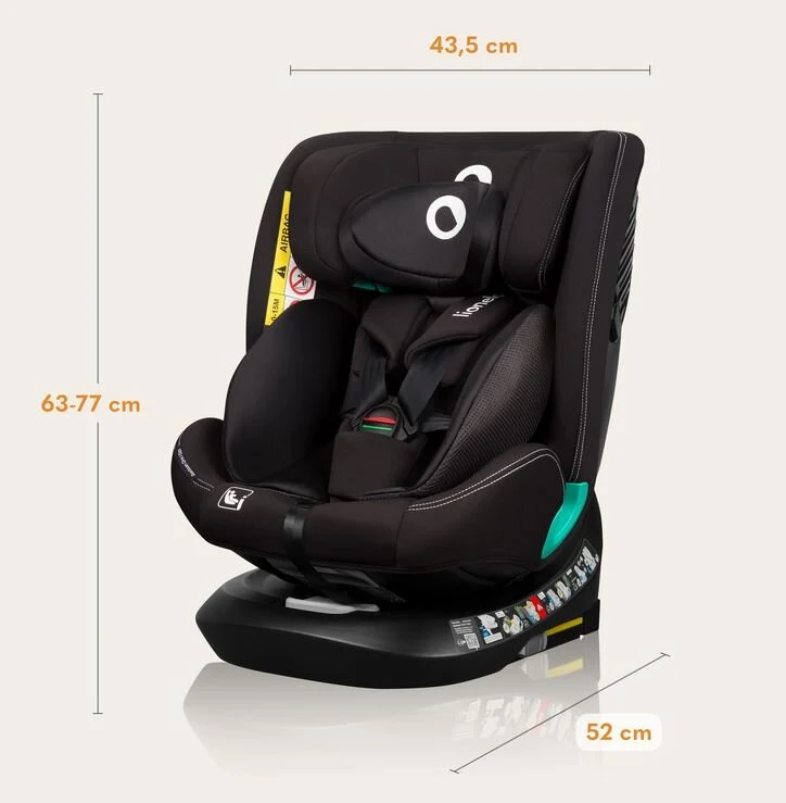 Lionelo Bastian One i-size Κάθισμα Αυτοκινήτου 40-150cm Black Carbon