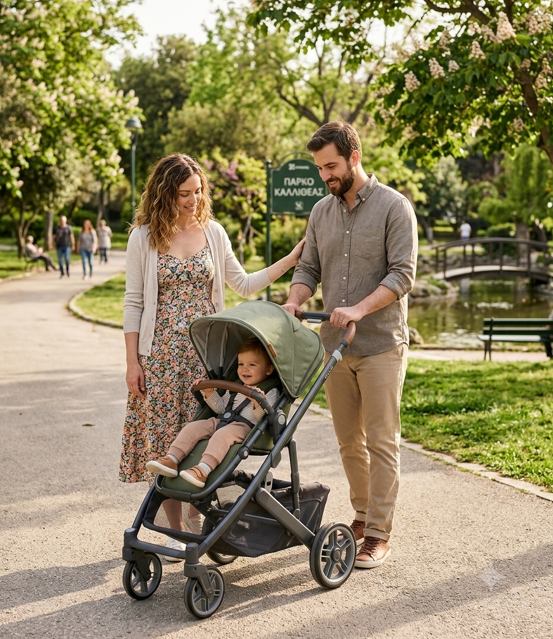 UPPAbaby Cruz V3 Βρεφικό Καρότσι Owen Mocha Melange Carbon Frame - 1
