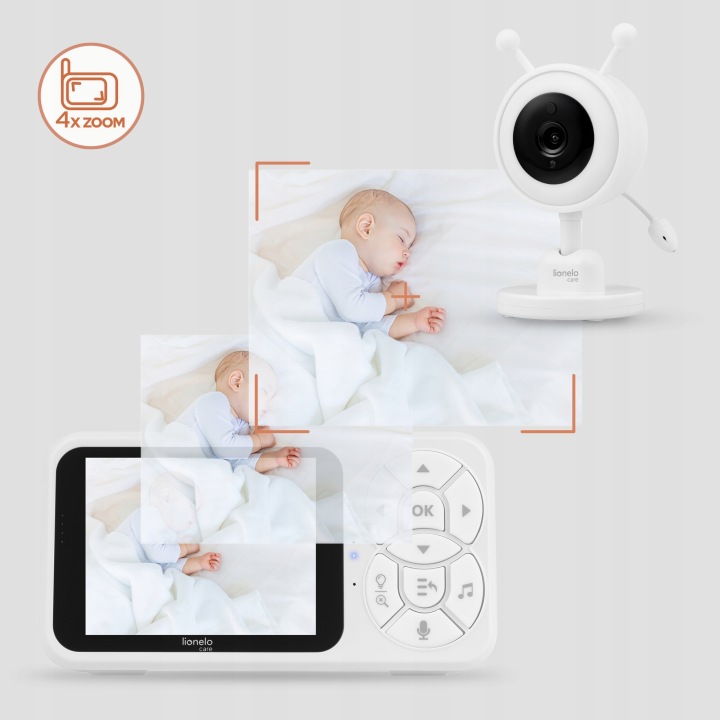 Lionelo Babyline 3.4 Ηλεκτρονική Ενδοεπικοινωνία με Κάμερα & Οθόνη 3.5″