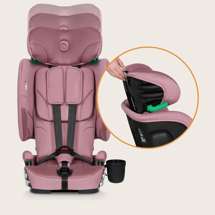 Lionelo Nelly i-Size isofix κάθισμα αυτοκινήτου 76-150cm Pink Mauve