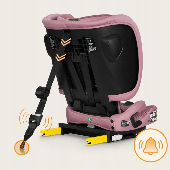 Lionelo Nelly i-Size isofix κάθισμα αυτοκινήτου 76-150cm Pink Mauve