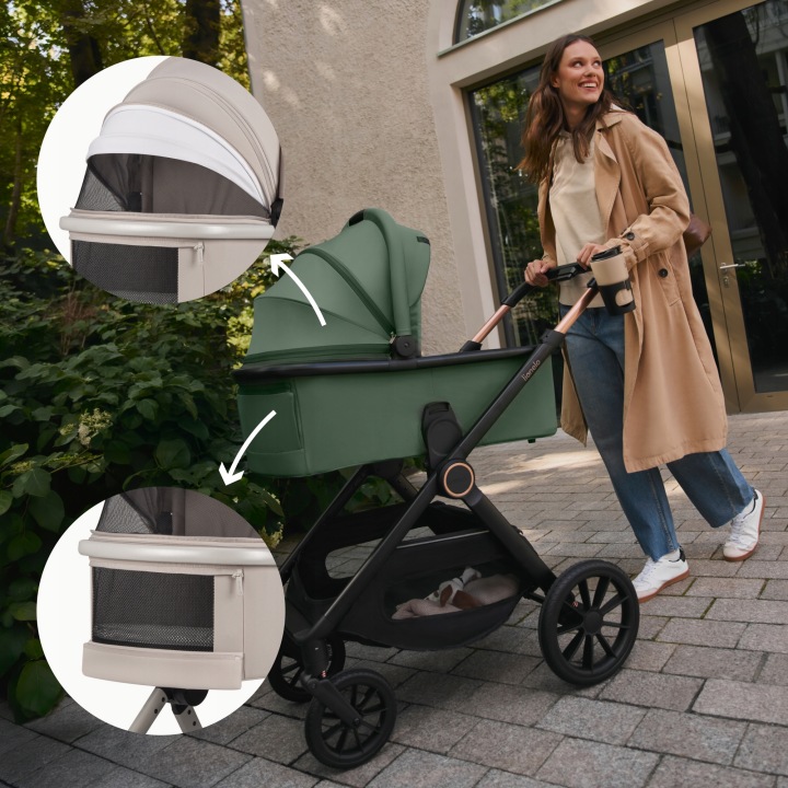 Lionelo Layla 3 σε 1 Καρότσι Βρεφικό έως 22kg Beige Sand