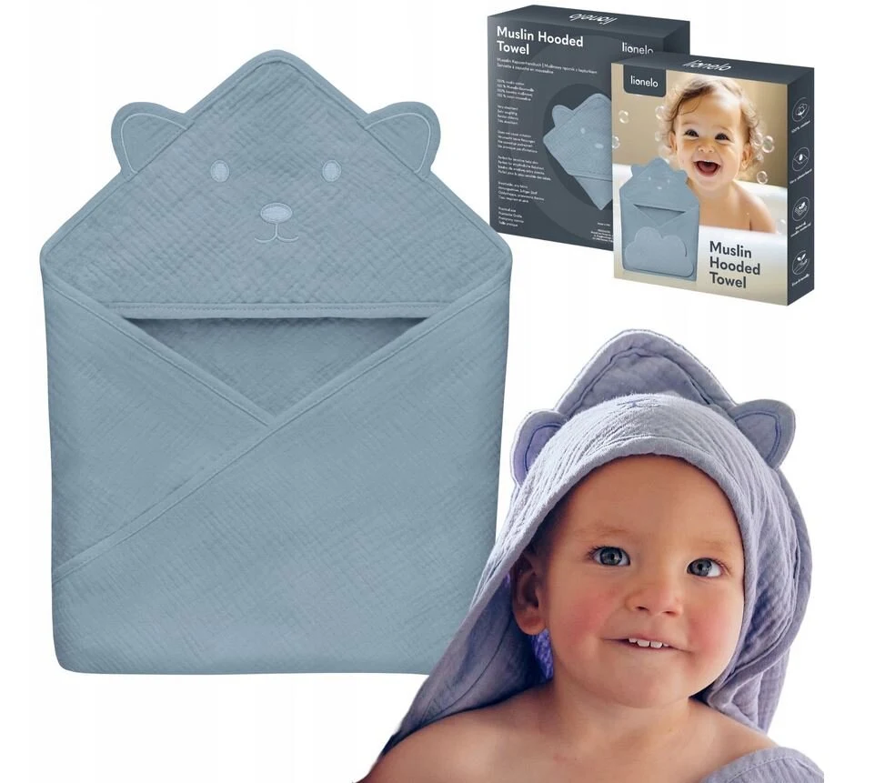 Lionelo Μπουρνούζι Κάπα Μουσελίνα Pink Baby