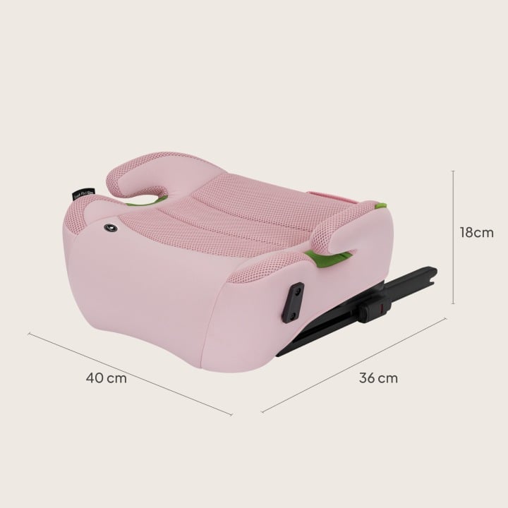 Lionelo Luuk Fix i-Size κάθισμα αυτοκινήτου isofix 125-150cm Pink Baby